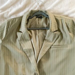 PrettyLittleThing Pinstripe Suit Jacket